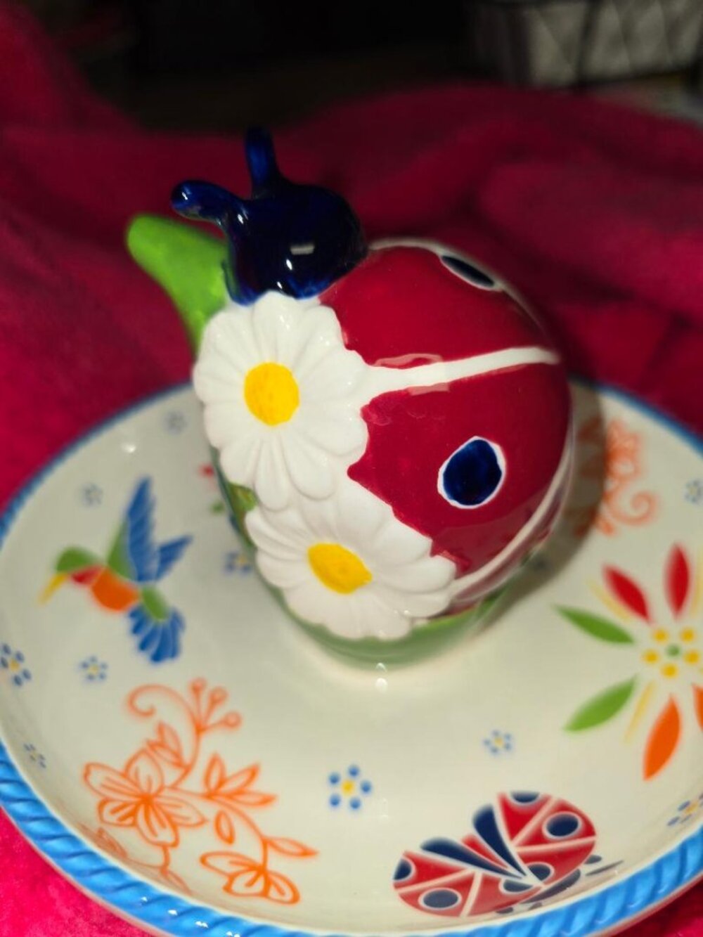 Temp-tations Seasonal Garden Candy Dish w/ Ladybug